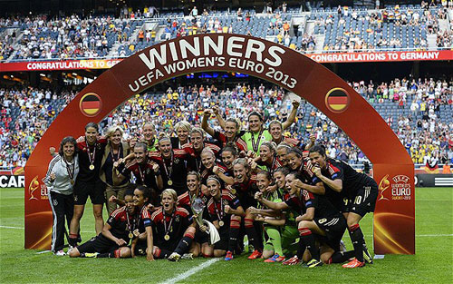 Lần thứ 7 đội tuyển nữ Đức bảo vệ thành công ngôi vô địch bóng đá nữ châu Âu.